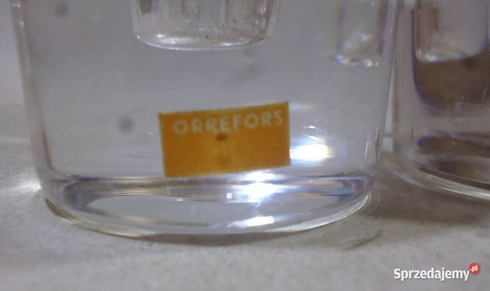 Świeczniki Kryształowe Orrefors Szwecja 6 Warszawa sprzedam