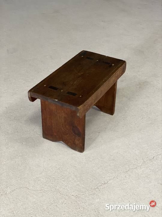 Stary drewniany taboret rustykalny Budno sprzedam