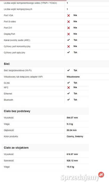 TV Samsung UE40F6400AW 3D Smart PIP 40 Telewizory Międzyrzec Podlaski