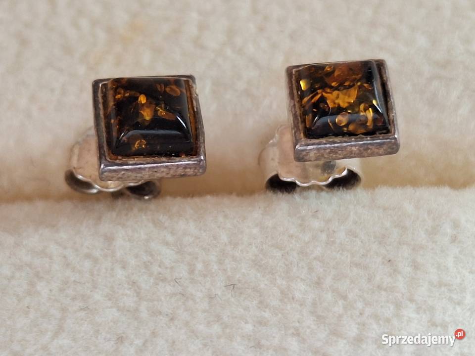 Kolczyki wkrętki sztyfty srebrne pr 925 z Gdańsk