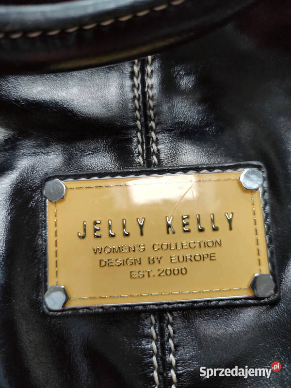 Czarna torebka do ręki vintage Jelly Kelly Wronki