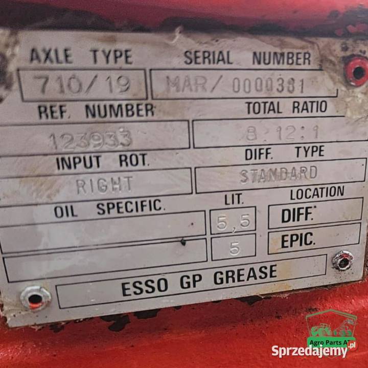 Przedni Most 125509 Carraro 71019 125509 Manitou podlaskie Ciechanowiec