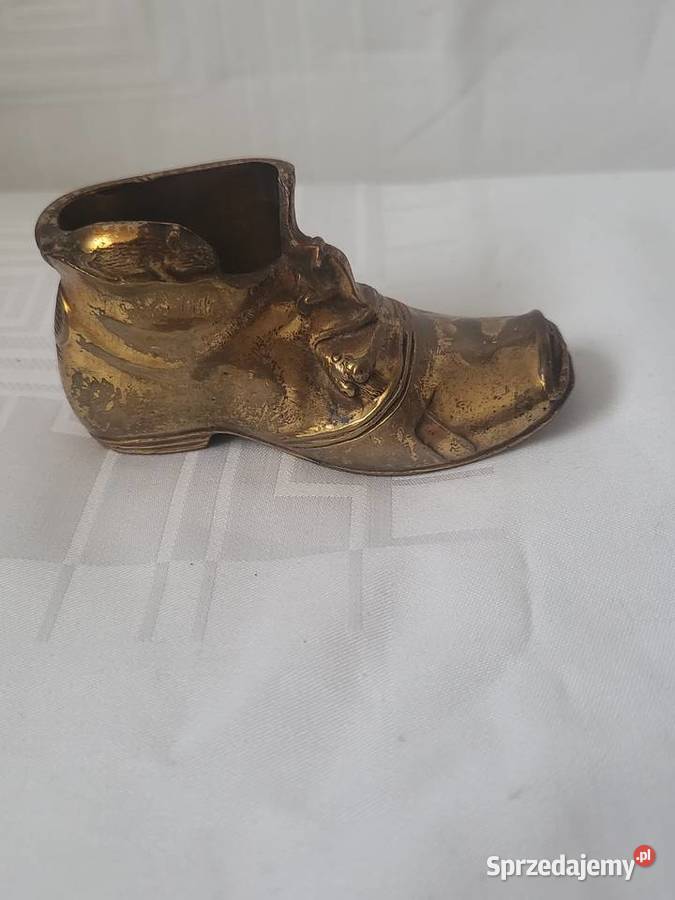 Stary but trzewik mosiądz 300g Antyki Łódź sprzedam