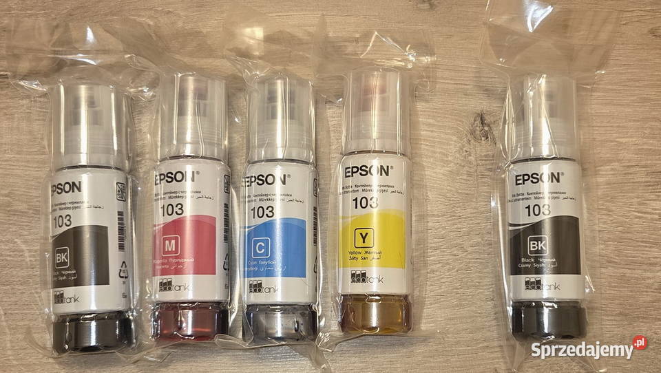 Nowe oryginalne tusze 103 do EPSON komplet 4 1 atramentowa Białystok