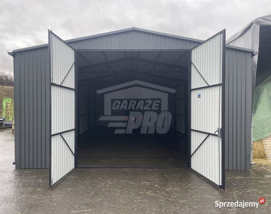 Hala Garaż 7x11 m brama dwuskrzydłowa drzwi Sprzedaż Hale i magazyny Szczecin sprzedam