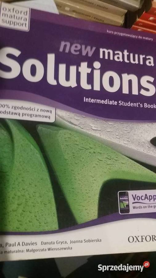 matura solutions intermedi book unikatowe Warszawa
