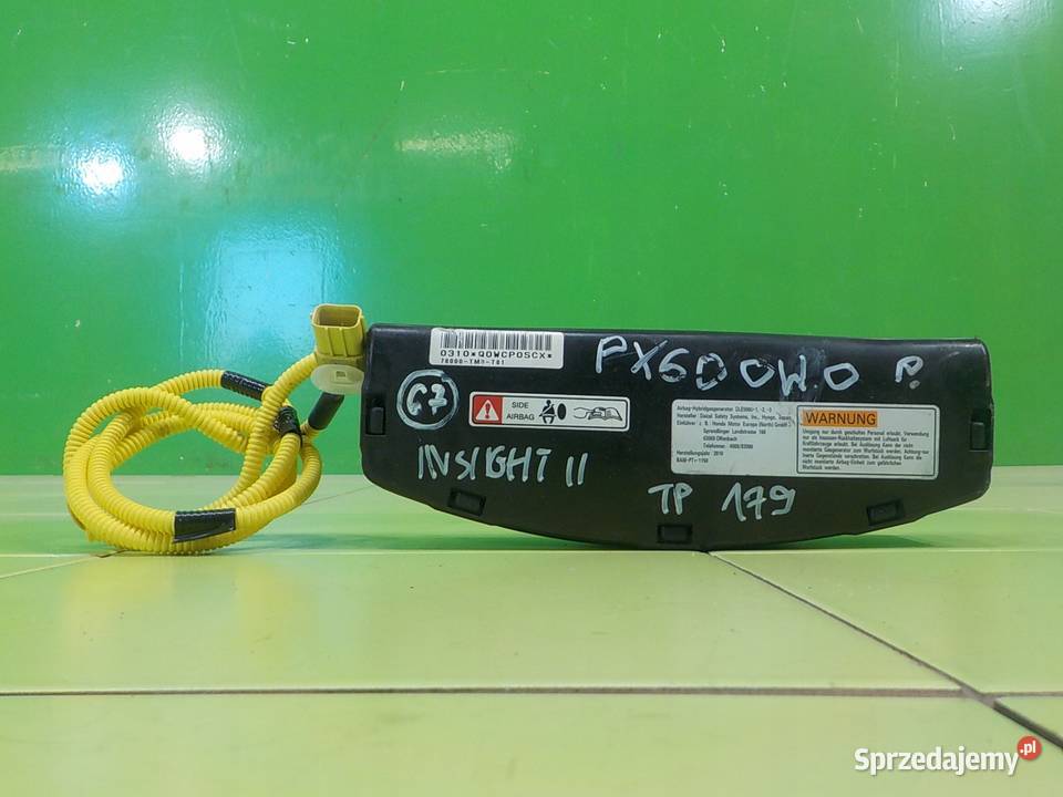 HONDA INSIGHT II 10r 5D AIRBAG poduszka fotela Suków