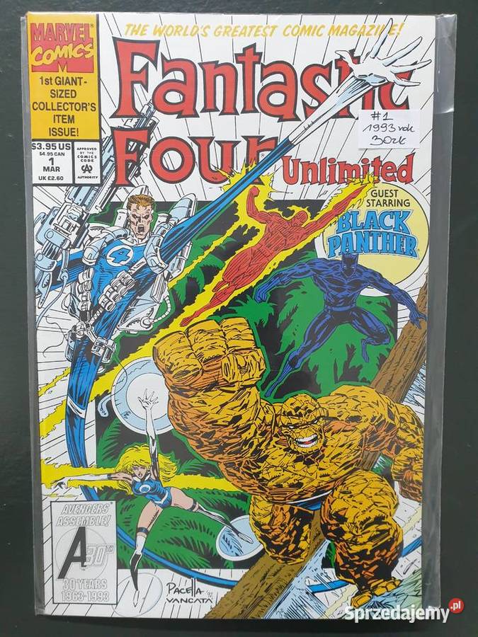 Fantastic Four Unlimited 7 komiksów Marvel USA Gdynia