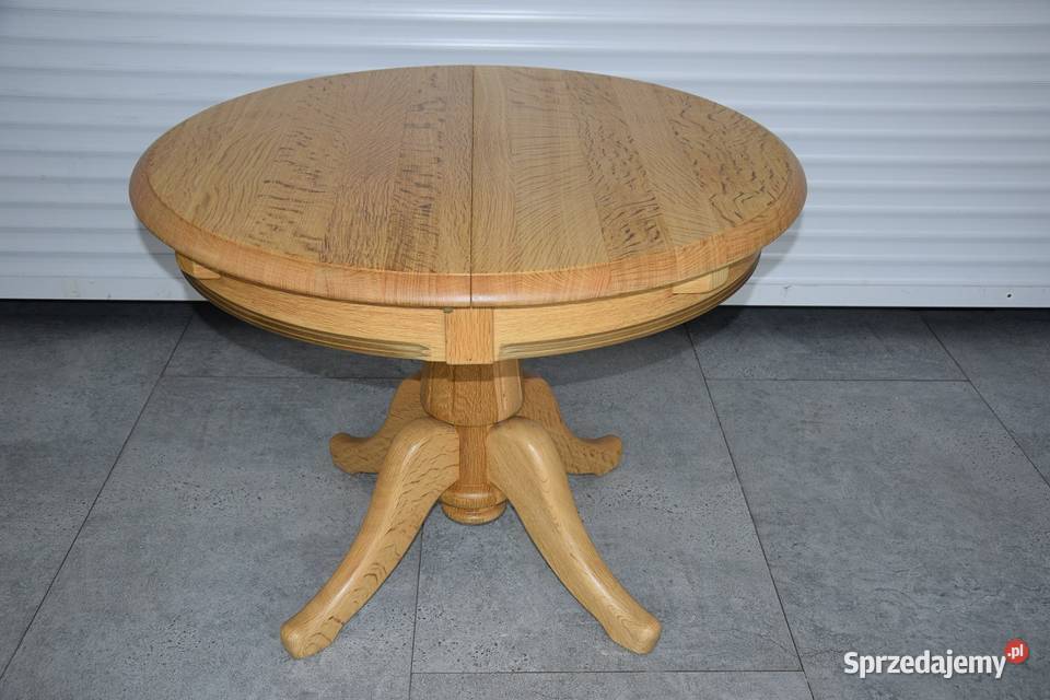 stół rozkładany i 4 krzesła komplet z drewna Olsztyn