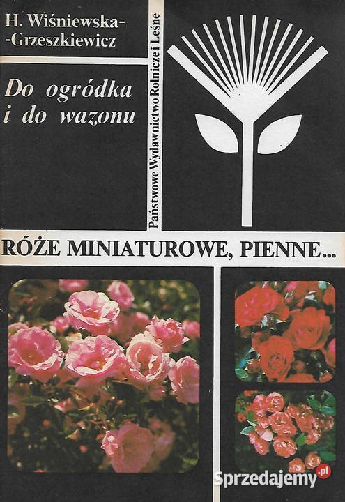 Róże miniaturowe pienne H Wiśniewska Rok wydania 1984 Puławy