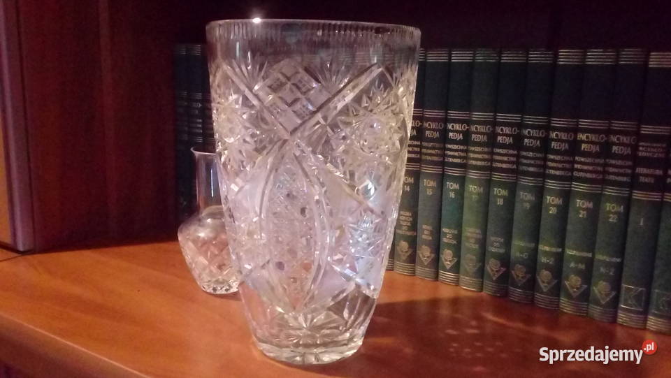 Kryształowy wazon PRL lata 70te lubelskie Zamość