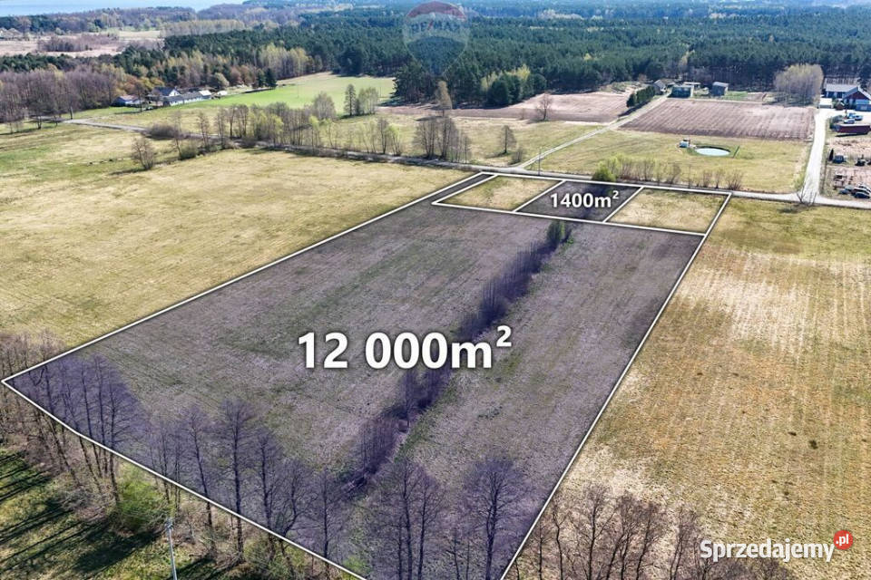 Działka 13 400 m2 z warunkami zabudowy 85m Ładne