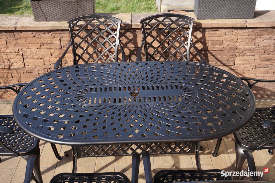 Meble Ogrodowe Aluminiowe komplet 6osobowy Tarnów