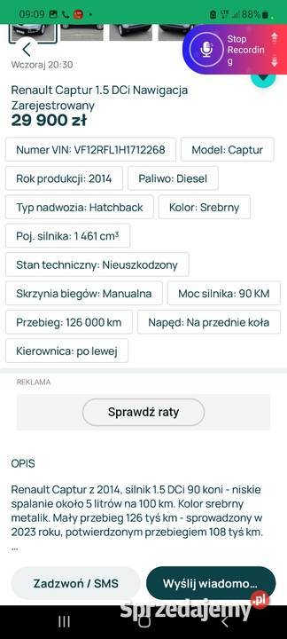 Reno Captur Captur Szamotuły