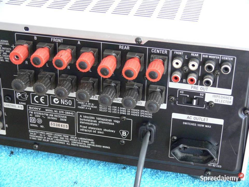 Amplituner Sony STRDB840 QS RDS WYSYŁKA Jasło sprzedam
