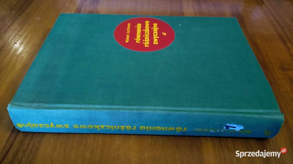 Równania różniczkowe zwyczajne Roman Gutowski Książki naukowe i popularnonaukowe Gdańsk sprzedam