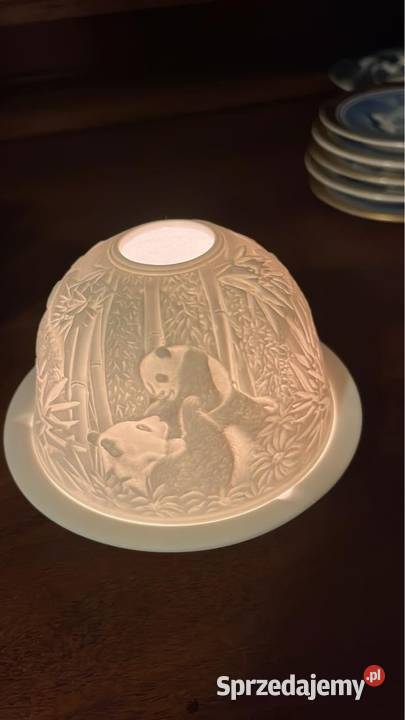 Z pandami Lampion na t light Lampka Gdańsk