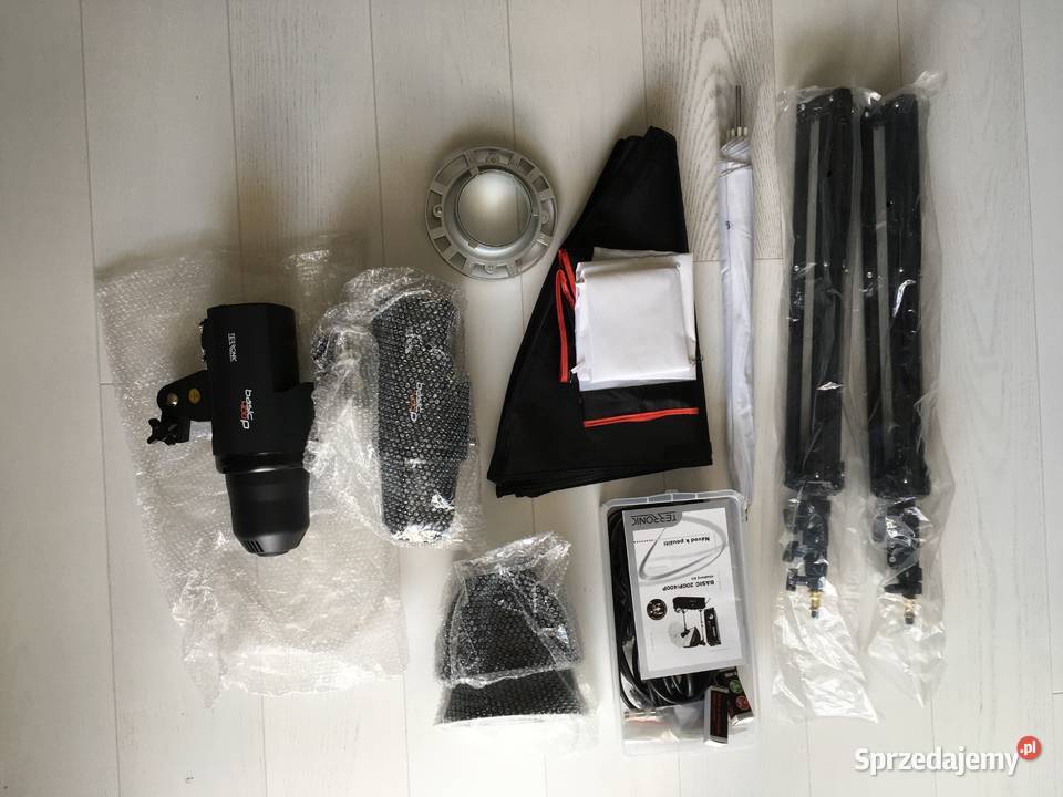 Terronic Basic 400p stan idealny komplet softbox mazowieckie Warszawa
