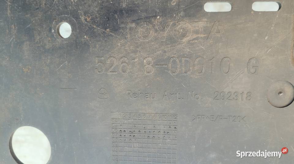 TOYOTA YARIS II 0609 OSŁONA PŁYTA POD ZDERZAK Ruda Śląska