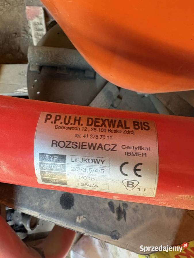 Rozsiewacz Dexwal nieuszkodzony Giełczew