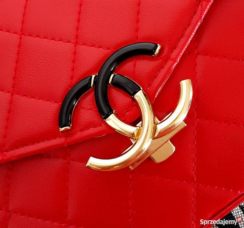 TOREBKA CHANEL KUFEREK PIKOWANA CHANELKA żółty/złoty