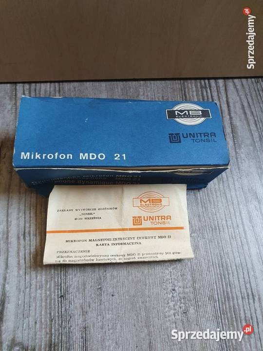 Mikrofon UNITRA TONSIL MDO 21 PRL Pozostałe Solnica