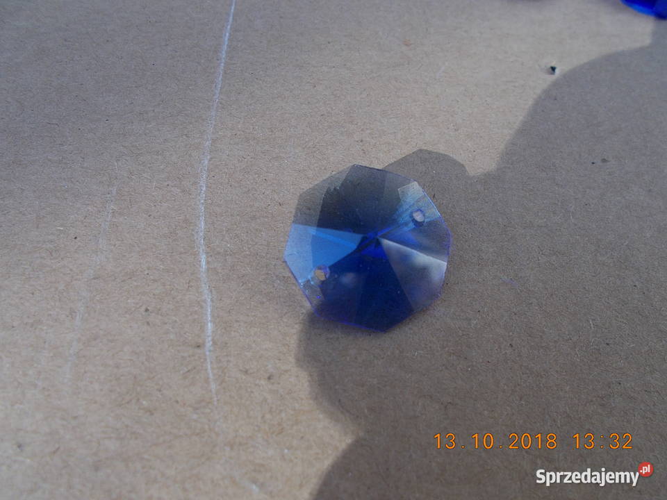 Kryształki wisiorki do lamp niebieskie 24sztuki Warszawa