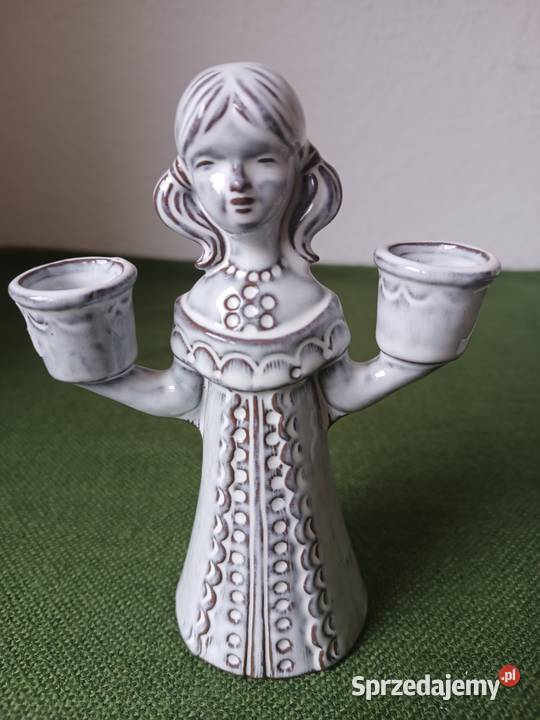 Figurka ceramiczna świecznik Karolina Gorlice
