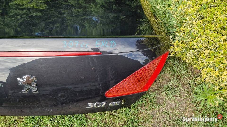 Peugeot 307CC EXLD Lift klapa bagażnika bez lamp Słowikowo