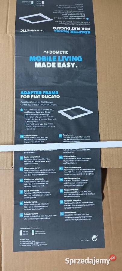 Rama adaptacyjna do okna mini heki fiat ducato łódzkie Kutno sprzedam