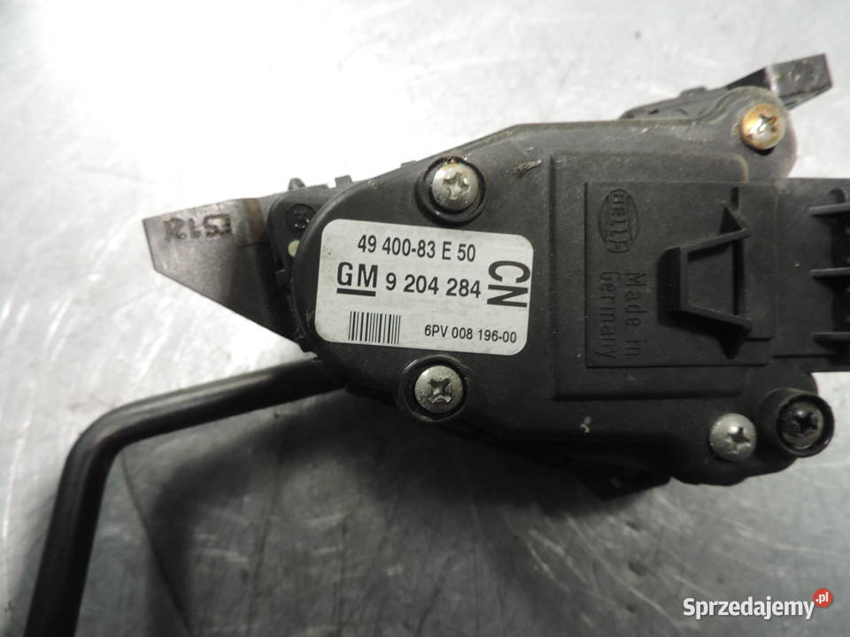 OPEL AGILA A 12 POTENCJOMETR GAZU PEDAŁ 9204284 osobowe Nowy Sącz