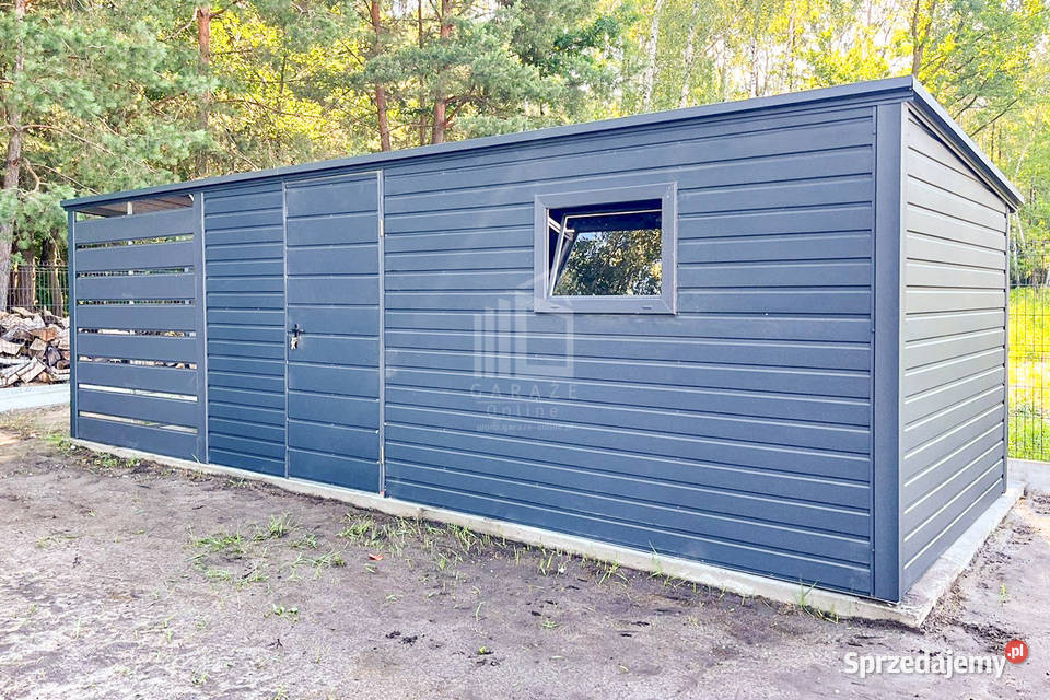 Schowek Domek ogrodowy 45x25m wiata 2m Drzwi Szczecinek