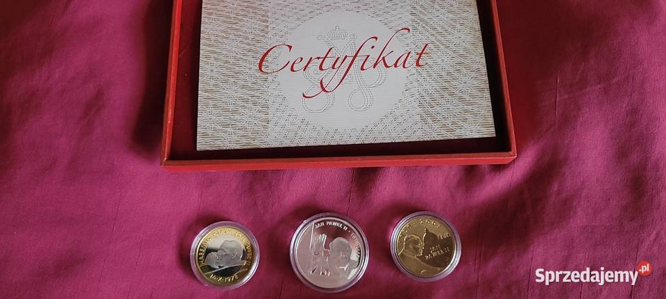 Kolekcjonerski zestaw numizmatyczny srebro Wierzbica sprzedam