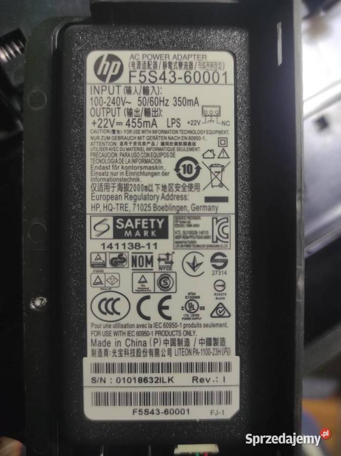 Zasilacz drukarki HP F5S4360001 HP