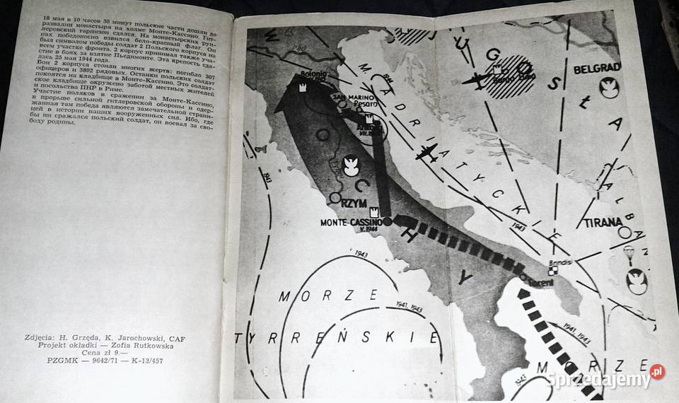 Monte Cassino 1944 Andrzej Czerkawski lubelskie Chełm sprzedam