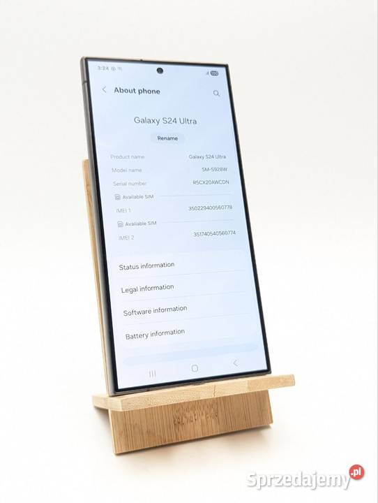 Samsung Galaxy S24 Ultra 12 GB 512 GB 5G czarny Warszawa