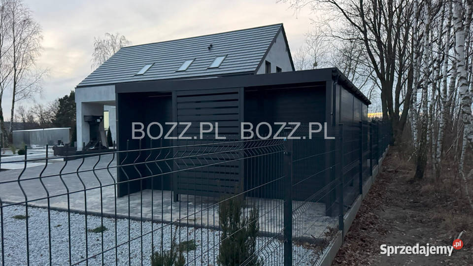 Wiata garażowa na 2 samochody z miejscem na Ogród śląskie Katowice