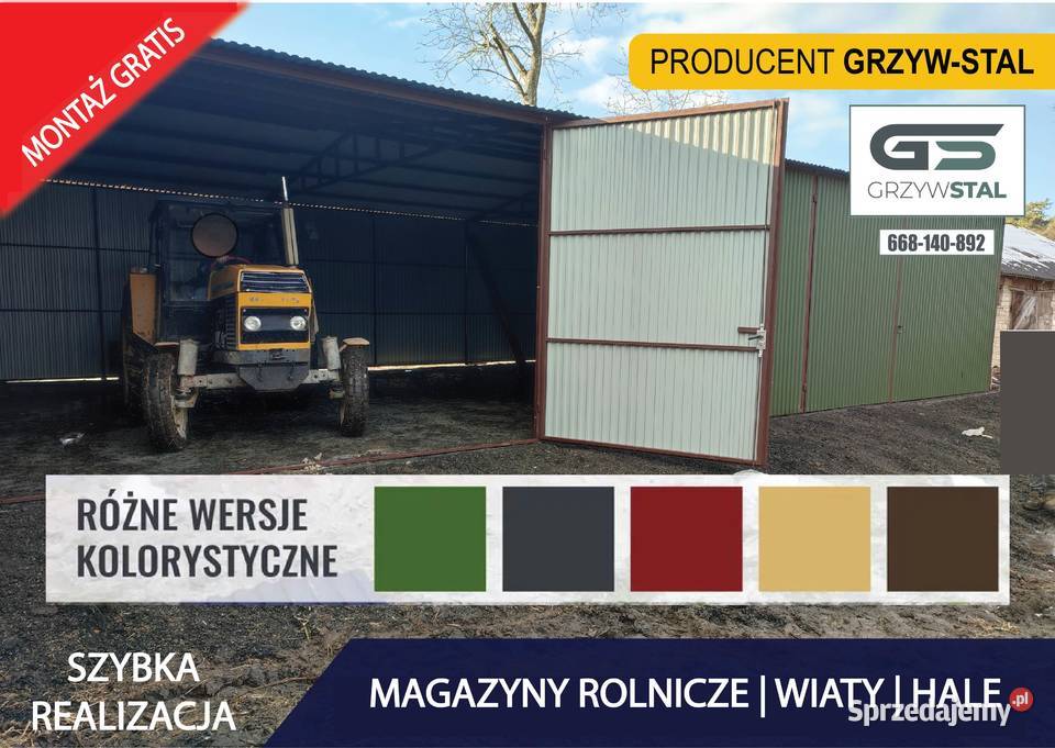 Garaż Blaszany Wiata Rolnicza Magazyn Rolniczy Nieruchomości lubuskie Żagań sprzedam