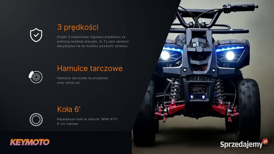 Mini Quad ATV ELEKTRYCZNY 1000W 36V HERCULES quad - ATV Ząbkowice Śląskie