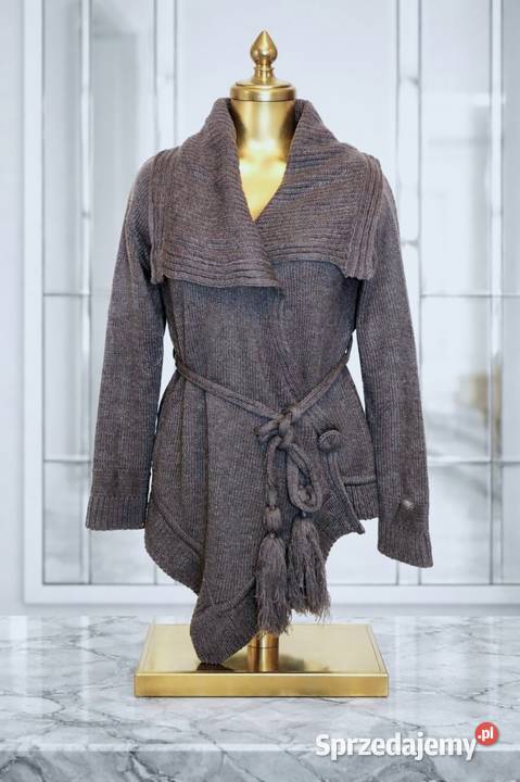 Kardigan wiosenny włoski sweter XXL