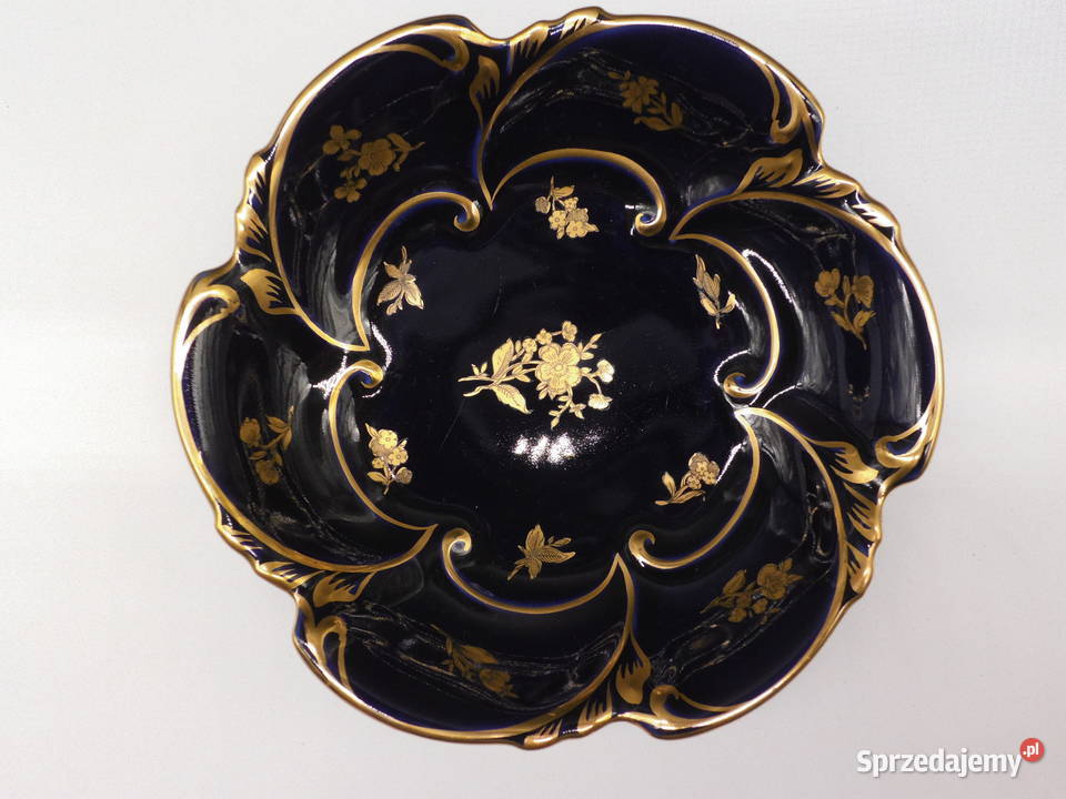 Porcelanowa patera Jlmenau Graf von Henneberg Raszków