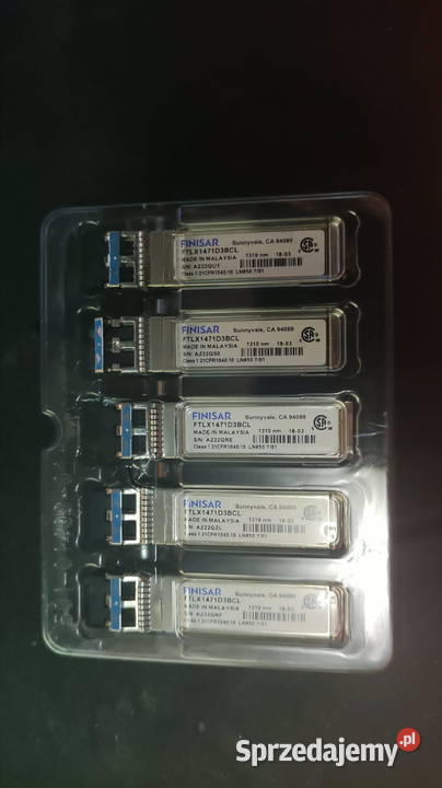 5x 10 Gigabitowy transceiver optyczny SFP Gigabit Ethernet Sosnowiec sprzedam
