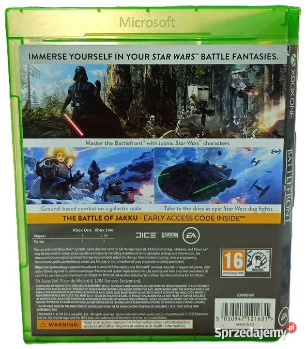 Gra Xbox One Star Wars BattleFront Elbląg