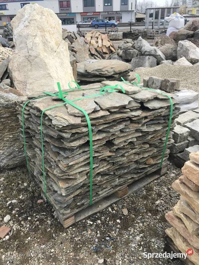 ŁUPEK SZAROGŁAZOWY Kamień na Elewację do Ogrodu Architektura ogrodowa
