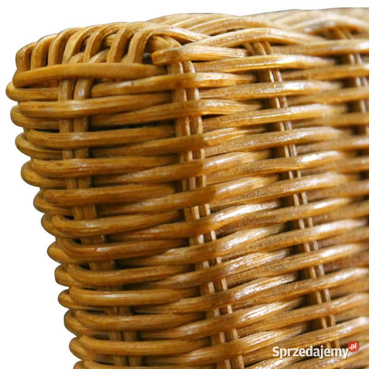 Krzesła stołowe 6 brązowe naturalny rattan Dom i Ogród Warszawa
