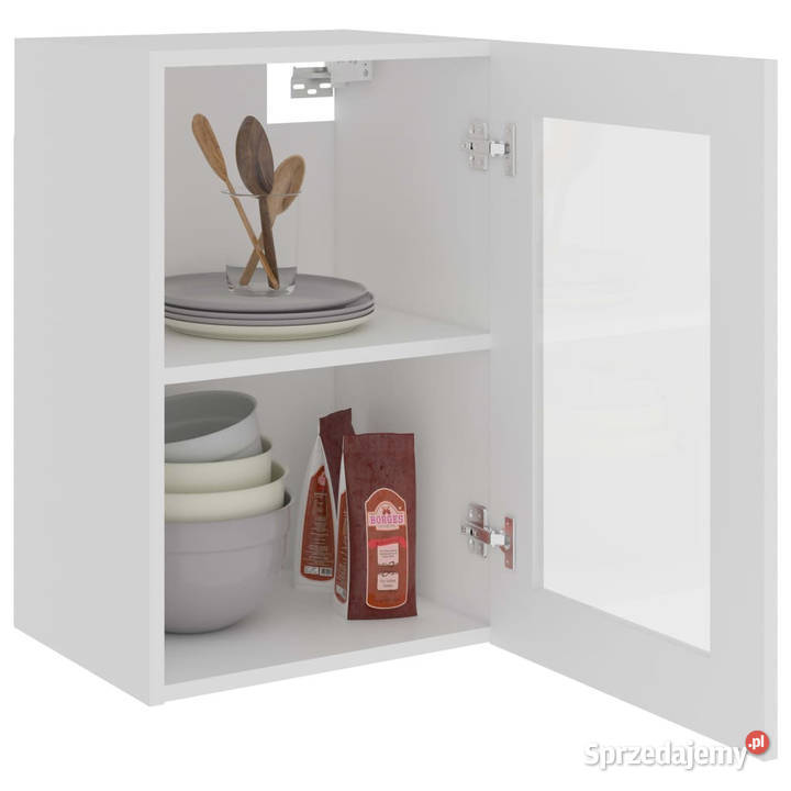 Szafka wisząca z szybą biała 40x31x60 WM802505 Warszawa