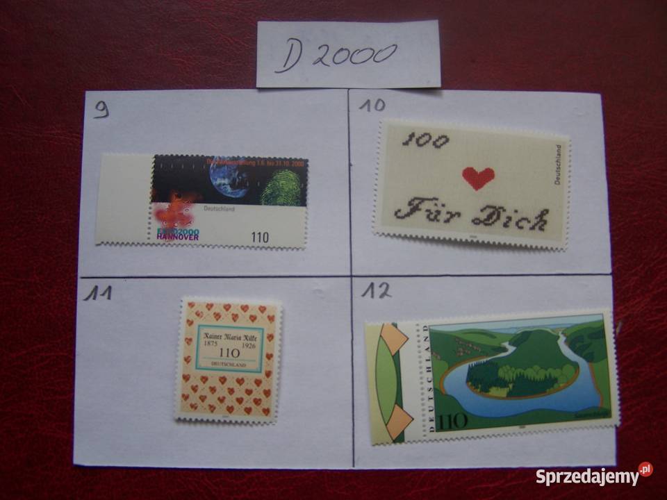 Niemcy 2000 MNH Znaczki z roczników WYBIERAJ Tychy