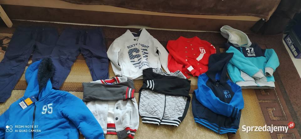 ubrania chłopięce rozmiar 110 116 paka ubrań 69 chłopiec Komplety i zestawy Poznań