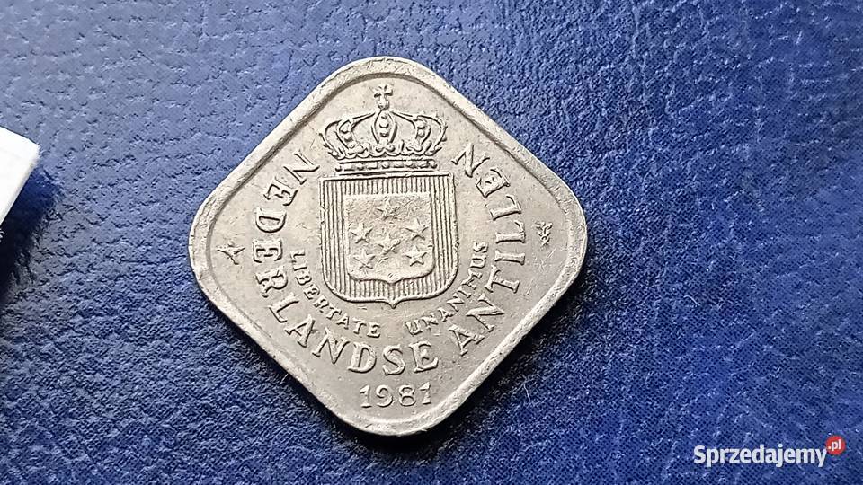 Stare monety 5 cent 1981 AntyleHolenderskie Numizmatyka Lesko