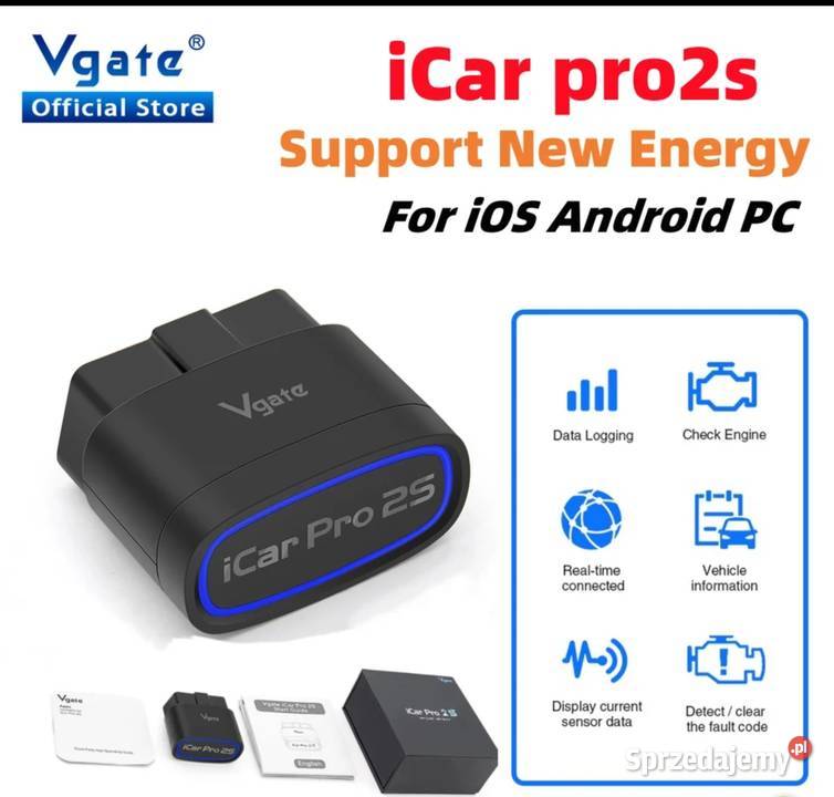 Tester błędów OBD Vgate vLinker MS AndroidIOS